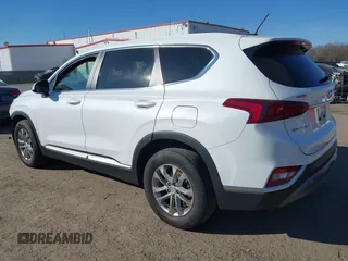 2019 Hyundai Santa Fe SE with VIN 5NMS2CAD5KH011357, listed as a IAAI auction lot 40918980 with 98,851 mi miles. Bid and sale history available at carsss.com. Image 3.