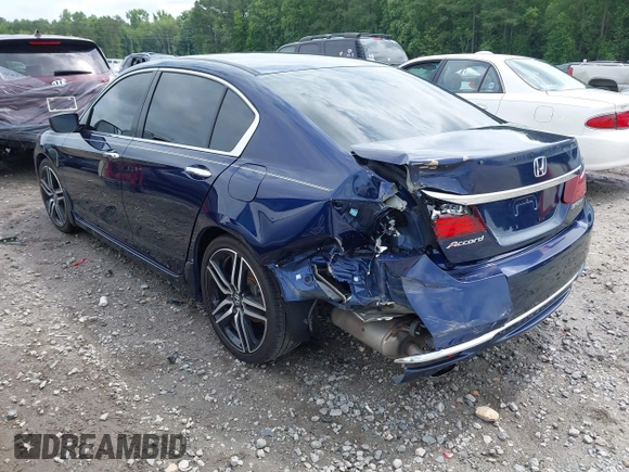 2016 Honda Accord Sport z VIN 1HGCR2F59GA046384, wystawiony jako IAAI lot #42460840 z przebiegiem 184 329 mil mil oraz . Historia ofert i sprzedaży dostępna na DreamBid. Obrazek 3.