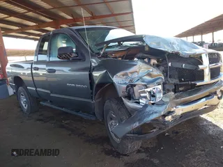 2005 Dodge 2500 SLT with VIN 3D7KS28C65G715564, listed as a IAAI auction lot 42588383 with 176,327 mi miles and . Bid and sale history available at DreamBid. Image 1.
