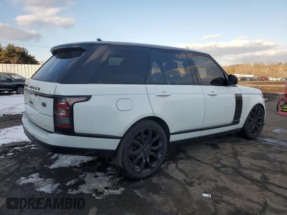 2016 Land Rover Range Rover Supercharged z VIN SALGS2EF3GA299806, wystawiony jako Copart lot #42331795 z przebiegiem 127 988 mil mil oraz Szkoda całkowita • Salvage title. Historia ofert i sprzedaży dostępna na DreamBid. Obrazek 3.