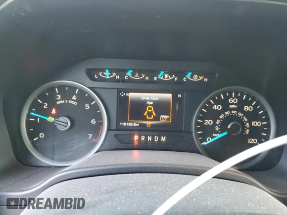 2017 Ford F-150 XL with VIN 1FTFW1EGXHKC98531, listed as a Copart auction lot 83644384 with 110,138 mi miles and Salvage Title. Bid and sale history available at carsss.com. Image 9.