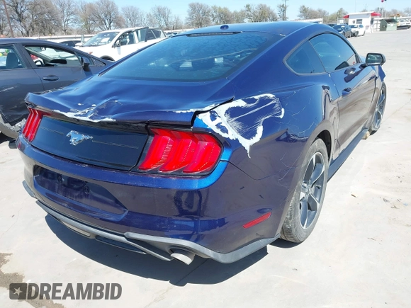 2020 Ford Mustang EcoBoost with VIN 1FA6P8TH6L5124180, listed as a IAAI auction lot 41702327 with 21,460 mi miles. Bid and sale history available at carsss.com. Image 4.