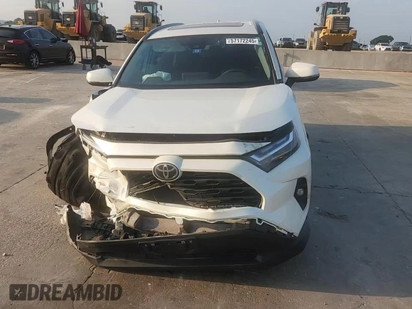 2022 Toyota RAV4 XLE Premium with VIN 2T3A1RFV7NW267132, listed as a Copart auction lot 57172245 with 21,350 mi miles and Salvage title. Bid and sale history available at DreamBid. Image 15.