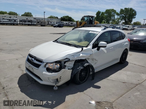 2014 Subaru Impreza Special Sports Premium с VIN JF1GPAL68E9281327, выставлен на аукционе Copart как лот 52593135 с пробегом 62 815 миль миль и Списание • Salvage title. История ставок и продаж доступна на DreamBid. Изображение 1.