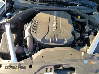 2023 Genesis G70 3.3T with VIN KMTG54TEXPU126756, listed as a Copart auction lot 56069885 with 16,353 mi miles and Salvage title. Bid and sale history available at DreamBid. Image 13.