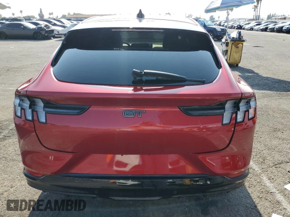 2023 Ford Mustang Mach-E GT with VIN 3FMTK4SX1PMA57884, listed as a Copart auction lot 55690085 with 4,724 mi miles and Salvage Title. Bid and sale history available at DreamBid. Image 6.