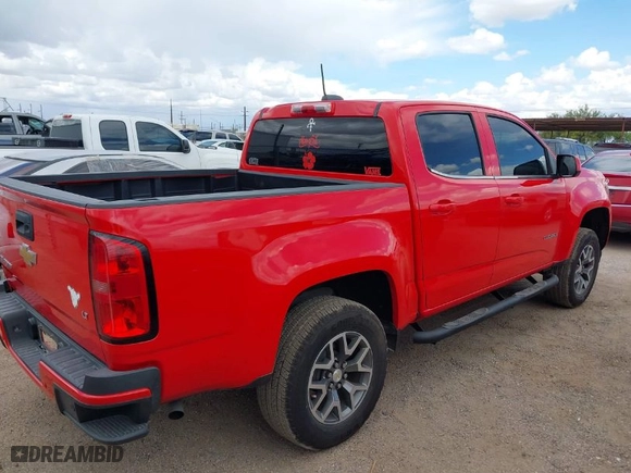 2020 Chevrolet Colorado 2WD LT with VIN 1GCGSCEA9L1205567, listed as a IAAI auction lot 41897045 with 52,142 mi miles. Bid and sale history available at carsss.com. Image 4.