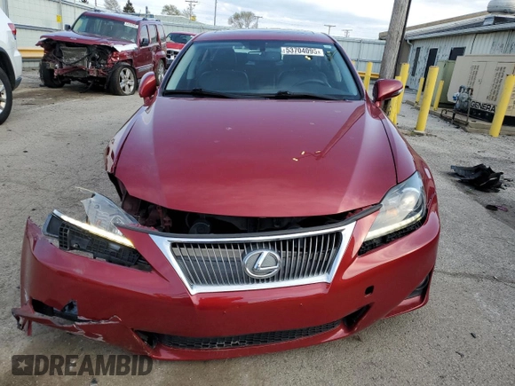 2011 Lexus IS 250 z VIN JTHCF5C25B5051696, wystawiony jako Copart lot #53704095 z przebiegiem 74 610 mil mil oraz Szkoda całkowita • Salvage title. Historia ofert i sprzedaży dostępna na DreamBid. Obrazek 5.