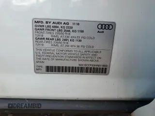 2017 Audi Q3 Premium with VIN WA1ECCFS3HR011650, listed as a Copart auction lot 59007505 with 67,728 mi miles and Salvage title. Bid and sale history available at DreamBid. Image 14.
