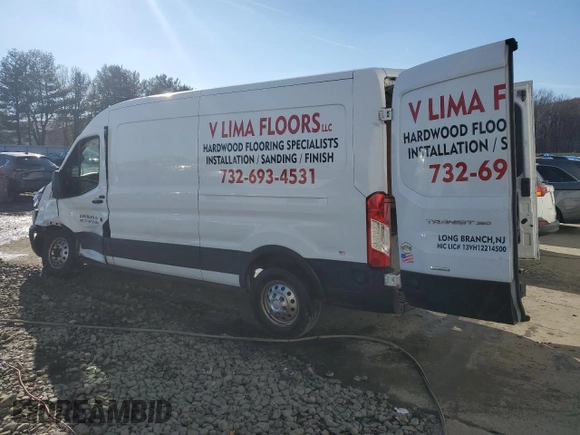 2020 Ford Transit with VIN 1FTBW9CGXLKB19851, listed as a Copart auction lot 83315454 with 174,359 mi miles and Salvage title. Bid and sale history available at DreamBid. Image 2.
