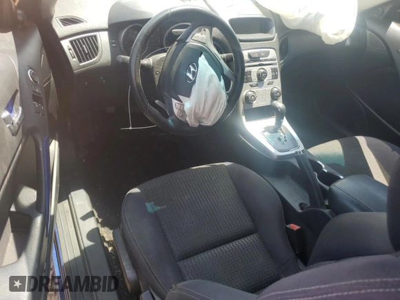 2010 Hyundai Genesis Coupe with VIN KMHHT6KD5AU014219, listed as a Copart auction lot 55022775 with 126,043 mi miles and Salvage title. Bid and sale history available at DreamBid. Image 8.