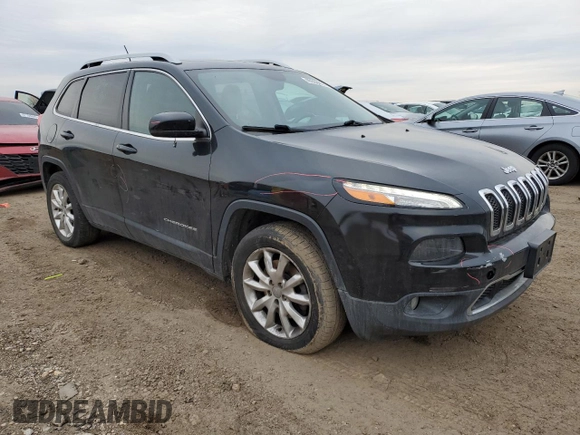 2016 Jeep Cherokee Limited with VIN 1C4PJMDB1GW328386, listed as a Copart auction lot 46660055 with 75,858 mi miles and Salvage Title. Bid and sale history available at DreamBid. Image 4.