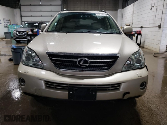 2006 Lexus RX 400h with VIN JTJHW31U660009747, listed as a Copart auction lot 60523035 with 136,553 mi miles and Salvage title. Bid and sale history available at DreamBid. Image 5.
