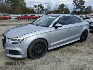 2017 Audi A3 Sedan Premium Plus with VIN WAUJ8GFF7H1028009, listed as a Copart auction lot 47402745 with 99,712 mi miles and Salvage Title. Bid and sale history available at carsss.com. Image 1.