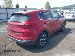 2020 Kia Sportage LX with VIN KNDPMCAC5L7635790, listed as a IAAI auction lot 42140965 with 46,057 mi miles. Bid and sale history available at carsss.com. Image 4.