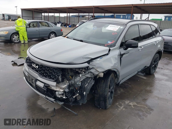 2022 Kia Sorento X-Line SX Prestige with VIN 5XYRKDLF9NG129963, listed as a IAAI auction lot 42159573 with 40,443 mi miles and . Bid and sale history available at DreamBid. Image 20.