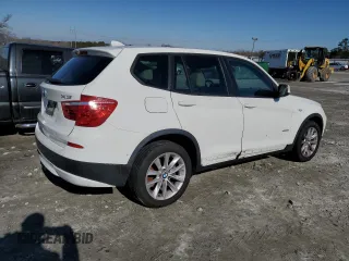 2013 BMW X3 xDrive28i with VIN 5UXWX9C56D0A27129, listed as a Copart auction lot 42236145 with 121,565 mi miles and Clean Title. Bid and sale history available at carsss.com. Image 3.