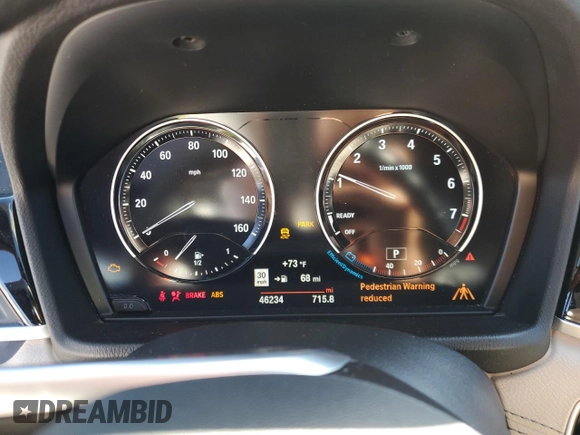 2022 BMW X1 sDrive28i with VIN WBXJG7C07N5V29446, listed as a Copart auction lot 81912684 with 46,234 mi miles and Salvage Title. Bid and sale history available at carsss.com. Image 9.