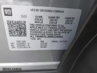 2024 Chevrolet TrailBlazer LT with VIN KL79MRSL8RB116682, listed as a IAAI auction lot 41560757 with 2,065 mi miles. Bid and sale history available at carsss.com. Image 9.