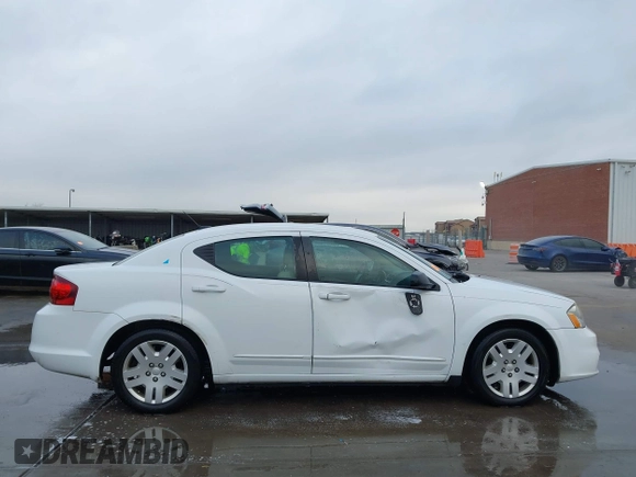 2012 Dodge Avenger SE with VIN 1C3CDZAG1CN251932, listed as a IAAI auction lot 41161291 with 95,481 mi miles and . Bid and sale history available at DreamBid. Image 13.