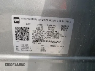 2023 Chevrolet Blazer LT с VIN 3GNKBHR45PS160277, выставлен на аукционе Copart как лот 54910665 с пробегом 29 338 миль миль и Списание • Salvage title. История ставок и продаж доступна на DreamBid. Изображение 13.