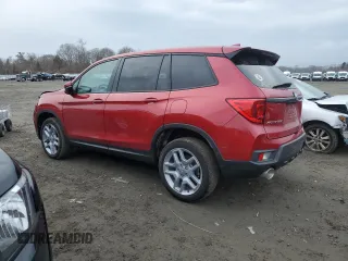 2024 Honda Passport EX-L z VIN 5FNYF8H52RB010348, wystawiony jako Copart lot #47186125 z przebiegiem 27 264 mil mil oraz Szkoda całkowita • Salvage title. Historia ofert i sprzedaży dostępna na DreamBid. Obrazek 2.