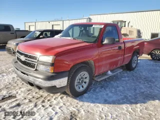 2006 Chevrolet Silverado 1500 Work Truck with VIN 3GCEC14V56G222921, listed as a Copart auction lot 88022005 with 78,263 mi miles and Salvage Title. Bid and sale history available at carsss.com. Image 1.