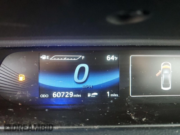 2019 Toyota Mirai with VIN JTDBVRBD0KA005923, listed as a Copart auction lot 50032775 with 60,729 mi miles and Salvage Title. Bid and sale history available at carsss.com. Image 9.