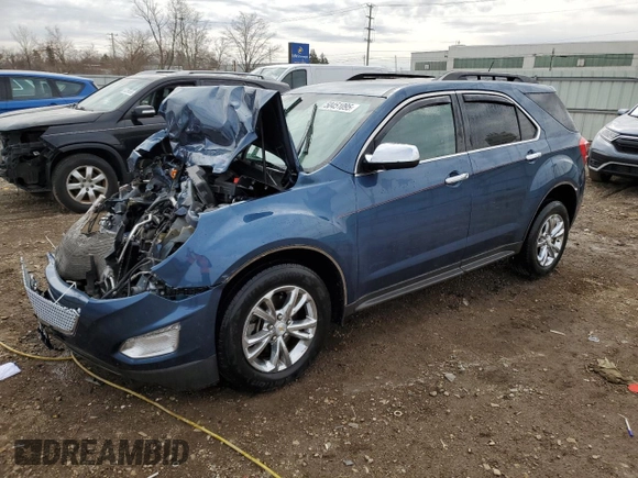 2017 Chevrolet Equinox LT with VIN 2GNALCEK0H6221549, listed as a Copart auction lot 50451095 with 58,444 mi miles and Salvage Title. Bid and sale history available at DreamBid. Image 1.