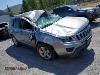 2017 Jeep Compass Sport with VIN 1C4NJCBA7HD124149, listed as a IAAI auction lot 42050822 with 137,354 mi miles and . Bid and sale history available at DreamBid. Image 1.
