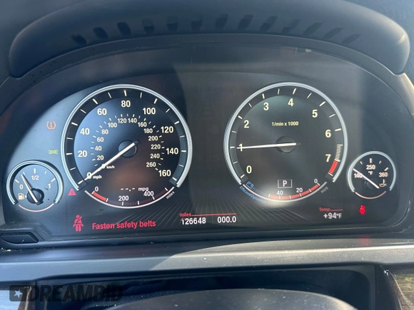 2013 BMW 7 Series 740i with VIN WBAYA6C55DC995225, listed as a Copart auction lot 76207974 with 126,648 mi miles and Clean Title. Bid and sale history available at carsss.com. Image 8.