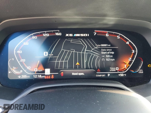 2020 BMW X6 M50i with VIN 5UXCY8C08L9C75486, listed as a Copart auction lot 42780354 with 66,661 mi miles. Bid and sale history available at carsss.com. Image 9.