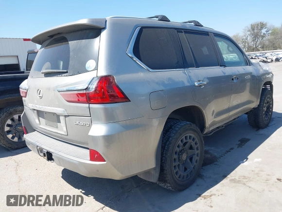 2016 Lexus LX 570 with VIN JTJHY7AX5G4219178, listed as a IAAI auction lot 41780927 with 147,642 mi miles and . Bid and sale history available at DreamBid. Image 4.