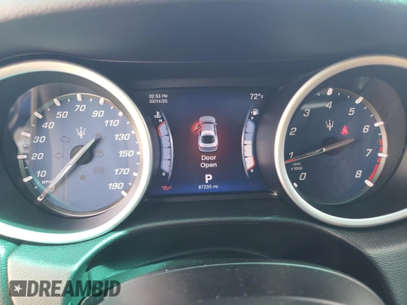 2015 Maserati Ghibli с VIN ZAM57XSA0F1140984, выставлен на аукционе Copart как лот 49094925 с пробегом 87 235 миль миль и Списание • Salvage title. История ставок и продаж доступна на DreamBid. Изображение 9.