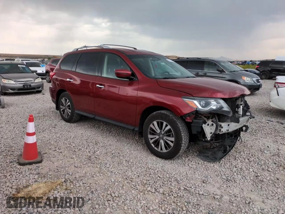 2018 Nissan Pathfinder S with VIN 5N1DR2MM4JC649716, listed as a Copart auction lot 63110105 with 69,966 mi miles and Salvage title. Bid and sale history available at DreamBid. Image 14.