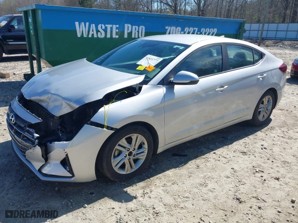 2019 Hyundai Elantra Preferred with VIN KMHD84LF4KU743494, listed as a IAAI auction lot 41821777 with 147,704 mi miles. Bid and sale history available at carsss.com. Image 17.