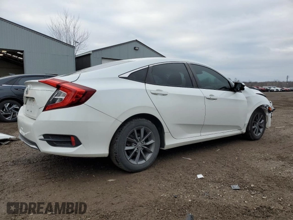 2021 Honda Civic Sedan EX with VIN 2HGFC2F7XMH011267, listed as a Copart auction lot 84063544 with 90,057 mi miles and Salvage Title. Bid and sale history available at carsss.com. Image 3.
