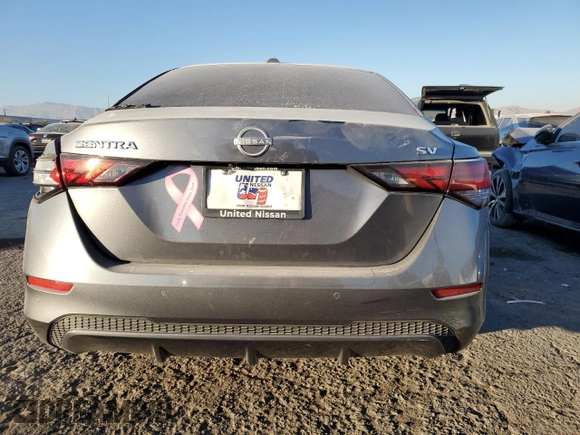 2024 Nissan Sentra SV with VIN 3N1AB8CV8RY218990, listed as a Copart auction lot 42206595 with 25,391 mi miles and Salvage Title. Bid and sale history available at DreamBid. Image 6.