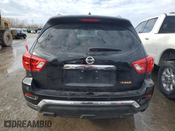 2017 Nissan Pathfinder SV with VIN 5N1DR2MM0HC666345, listed as a Copart auction lot 89054365 with 169,517 mi miles and Salvage title. Bid and sale history available at DreamBid. Image 6.