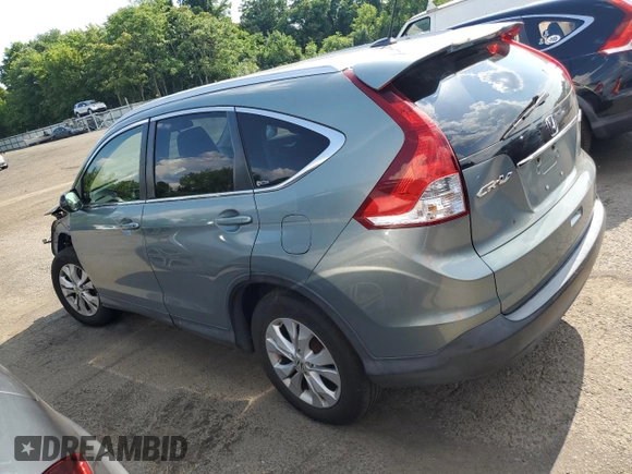 2012 Honda CR-V EX-L with VIN JHLRM4H74CC015644, listed as a Copart auction lot 63057475 with 222,347 mi miles and Salvage title. Bid and sale history available at DreamBid. Image 2.