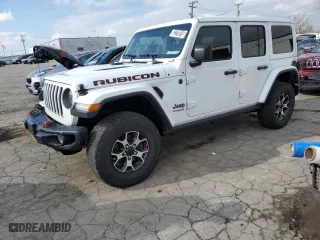 2021 Jeep Wrangler Unlimited Rubicon with VIN 1C4HJXFG4MW771884, listed as a Copart auction lot 52278815 with 62,308 mi miles and Clean Title. Bid and sale history available at carsss.com. Image 1.