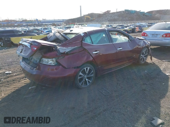 2017 Nissan Maxima SV with VIN 1N4AA6AP1HC392535, listed as a IAAI auction lot 40937768 with 37,223 mi miles. Bid and sale history available at carsss.com. Image 4.