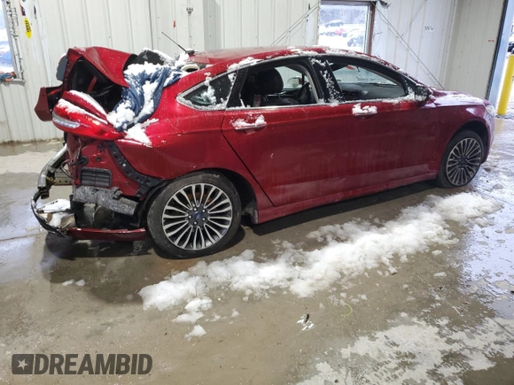 2017 Ford Fusion Titanium with VIN 3FA6P0K97HR154899, listed as a Copart auction lot 44807945 with 0 mi miles and Salvage Title. Bid and sale history available at carsss.com. Image 3.