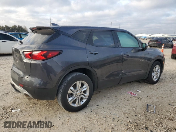 2021 Chevrolet Blazer LT with VIN 3GNKBCRS6MS570941, listed as a Copart auction lot 46702795 with 27,516 mi miles and Salvage title. Bid and sale history available at DreamBid. Image 3.