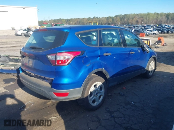 2017 Ford Escape S with VIN 1FMCU0F70HUE01165, listed as a IAAI auction lot 41857374 with 56,973 mi miles. Bid and sale history available at carsss.com. Image 4.