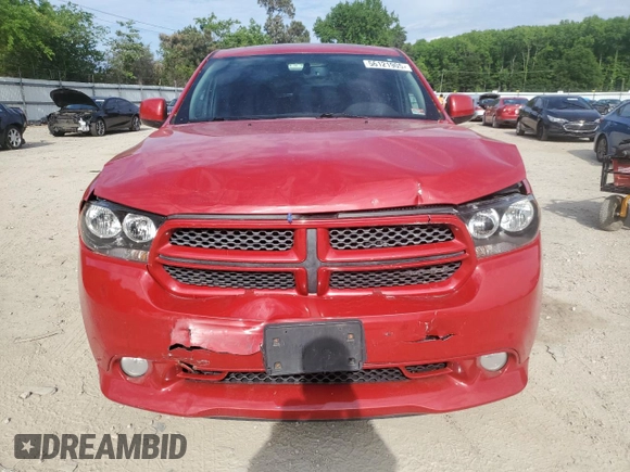 2013 Dodge Durango SXT with VIN 1C4RDHAG5DC637475, listed as a Copart auction lot 56121905 with 175,908 mi miles and Salvage title. Bid and sale history available at DreamBid. Image 5.