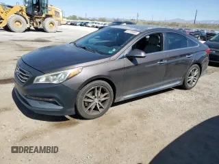 2015 Hyundai Sonata Sport with VIN 5NPE34ABXFH189028, listed as a Copart auction lot 61156665 with 118,794 mi miles and Salvage title. Bid and sale history available at DreamBid. Image 1.
