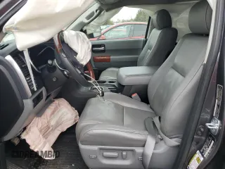 2018 Toyota Sequoia Platinum with VIN 5TDDY5G19JS158048, listed as a Copart auction lot 79352984 with 129,083 mi miles and Salvage Title. Bid and sale history available at carsss.com. Image 7.