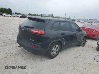 2017 Jeep Cherokee Sport with VIN 1C4PJLAB0HW669519, listed as a Copart auction lot 50829425 with 138,190 mi miles and Salvage Title. Bid and sale history available at carsss.com. Image 3.