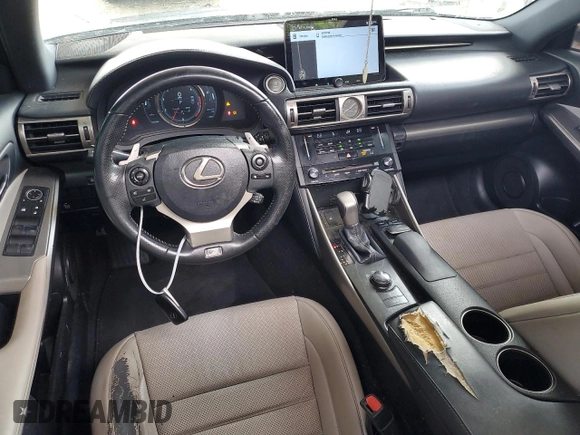 2014 Lexus IS 250 with VIN JTHBF1D2XE5031046, listed as a Copart auction lot 56917745 with 187,208 mi miles and Salvage title. Bid and sale history available at DreamBid. Image 8.